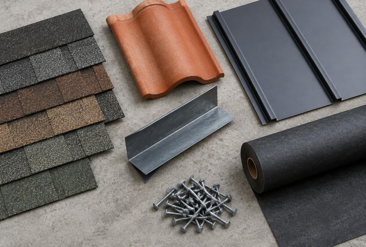 Roofing material samples
